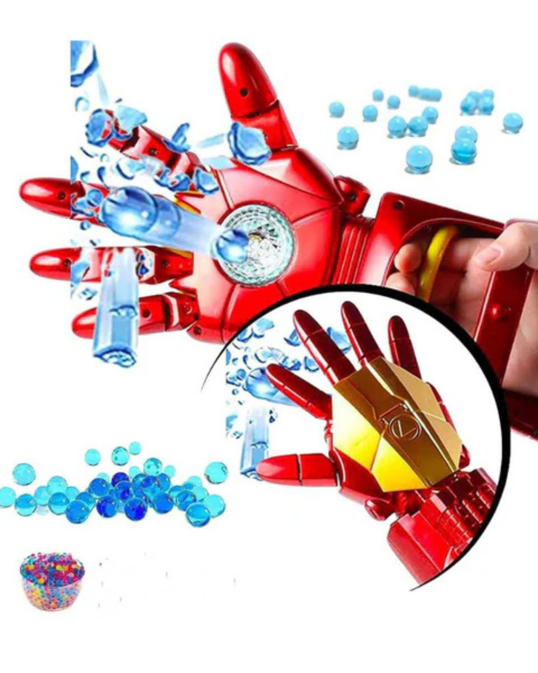 IRON MAN BRAZO DE HIDROGEL