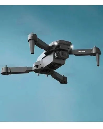 Drone Plegable E88 Pro Negro Cámara 4K Dual Conexión WiFi Control Remoto